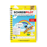 Schreibpilot Heft Schwungübungen mit Bleistift und Radiergummi - Lernheft für Vorschule und 1. Klasse mit eingeprägten Rillen.