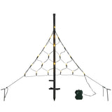 CHRISTmaxx LED-Lichterbaum 58 cm mit 21 warm-weißen LEDs, batteriebetrieben, inklusive Erdspieß und Befestigungsmaterial.