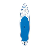 EASYmaxx Stand-Up Paddle-Board mit Zubehör, weiß/blau, 320 x 76 x 15 cm, inklusive Alu-Paddel und Gepäck-Spanngurt