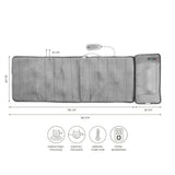 nah-vital Massagematte mit 3-stufiger Wärmefunktion, 9 Massagemotoren und abnehmbarem Shiatsu-Massagekissen, Fernbedienung inklusive