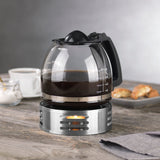STÖVCHEN Kannenwärmer - Edelstahl mit Teelichthalter zur langanhaltenden Wärme von Kaffee- und Teekannen ø 7–14 cm.