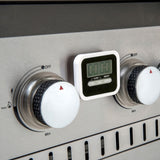 GRILLCHEF Gasgrillküche 6 BR + SB - 121 cm - silber mit stufenlos einstellbaren Edelstahlbrennern und digitalem Timer.