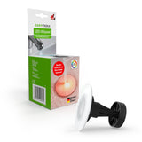 EASYmaxx LED-Abflussstopfen Waschbecken transparent/schwarz mit Farbwechsel-LED, leuchtet bei Wasserkontakt automatisch auf.