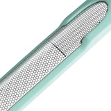 MIWIAM Nagelfeile für Finger- und Fußnägel mint mit rostfreiem Metall und grober sowie feiner Gitterstruktur für präzises Feilen.