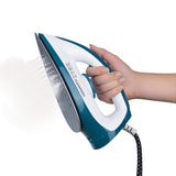 CLEANmaxx Dampfbügelstation petrol/weiß mit stufenloser Temperaturregulierung und Dampfausstoß, ideal für schonendes Bügeln aller Textilien.