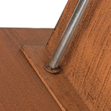 Hoberg Rost-Schild mit Willkommen Schriftzug aus Metall in Rost-Optik mit stabiler Bodenplatte, wetterbeständig und vielseitig einsetzbar.