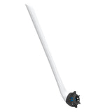 EASYmaxx WC-Bürste - 2 in 1-Klick-System weiß/schwarz mit silikonlamellenbürstenkopf und WC-Spülstein für mehr Hygiene.