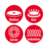 Bratoni Aluminium-Pfanne Diamant - 20 cm - blau, geeignet für Elektro, Gas, Ceran und Induktion Herdarten.