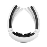 MAXXMEE Nacken-Massagegerät EMS in Weiß/Schwarz, flexibel und ergonomisch, mit 16 Intensitätsstufen für Tiefenentspannung.
