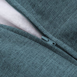 LUMALAND Sitzsack Interior Line mit aquafarbenem Leinenbezug und praktischem Reißverschluss für einfachen Bezugwechsel.