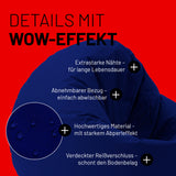 LUMALAND Sitzsack Drops (300 L) Dunkelblau mit extrastarken Nähten, abnehmbarem Bezug und wasserabweisendem Material für In- & Outdoor.