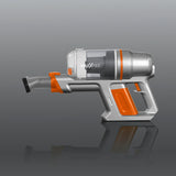 MAXXMEE Akku-Zyklon-Staubsauger Pet Star in orange/silber, kabelloser Handstaubsauger mit rotierender Düse, 600 ml Behälter.