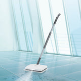 MAXXMEE Akku-Vibrationsmopp mit Sprühfunktion - kabellos, grau, mit LED-Beleuchtung für gründliches Wischen ohne Eimer und empfindliche Böden.