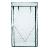 Hoberg Folien-Gewächshaus 100 x 50 x 158/170 cm mit stabilem Rahmen und lichtdurchlässiger PE-Folie für Jungpflanzen und Tomaten.