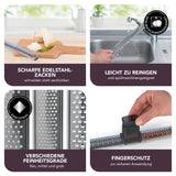 MAXXMEE Zester Reibe 2er-Set – scharfe Edelstahl-Zacken, verschiedene Feinheitsgrade, Fingerschutz, spülmaschinengeeignet, leicht zu reinigen.