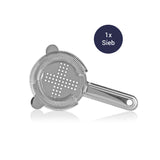 TURM GIN Cocktail Shaker Set 10-tlg. Edelstahl Sieb zum Filtern von Cocktails aus hochwertigem Edelstahl.