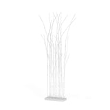 MAXXMEE LED-Raumtrenner aus 12 Zweigen mit LED, 150 cm hoch, weiß, biegsame Zweigspitzen und warmweiße Beleuchtung.