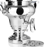 BEEM ROYAL+ Samowar - 15 L aus Edelstahl mit Dispenser und Abtropfschale, ideal für Tee und Wassererhitzung.