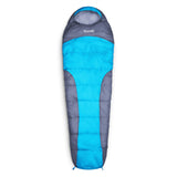 Where Tomorrow Camping Schlafsack Classic - Mumienschlafsack in Türkis, wasserabweisend, mit Kordelzug und Packsack, 230 x 80 x 55 cm.