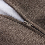 LUMALAND Sitzsack Interior Line in Braun mit hochwertigem Leinen-Look und praktischem Reißverschluss für Innensackfüllung.