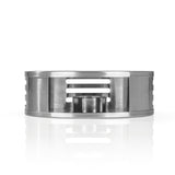 STÖVCHEN Kannenwärmer - Edelstahl mit Teelichthalter, klassisch, mattiert, passend für BEEM Teekannen und Kaffeekannen Ø 7–14 cm.