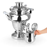 BEEM ROYAL+ Samowar 15 L aus Edelstahl mit Dispenser und Abtropfschale für Teezubereitung und Wassererhitzung.