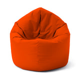 LUMALAND Sitzsack Drops (300 L) in leuchtendem Orange, modern, langlebig, für Innen- und Außenbereiche, pflegeleicht und bequem.