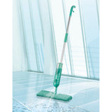 CLEANmaxx Spray-Mopp 2 Kammer-System türkis mit zwei Reinigungsmittel-Behältern und Mikrofaser-Tüchern für effektives Putzen ohne Eimer.