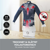 CLEANmaxx Hemdenbügler PRO für Oberbekleidung trocknet und bügelt automatisch Hemden schnell und faltenfrei ohne Bügeleisen.
