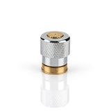 EASYmaxx Strahlregler für Wasserarmaturen 3,5cm aus Edelstahl, spart Wasser durch zwei Modi, langlebig und rostfrei.