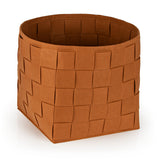 N8WERK Filz-Aufbewahrungskorb L Rost 40x40x40 cm, faltbar, filzmaterial, schonend für Böden, vielseitig im Haushalt einsetzbar.