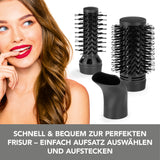 VITALmaxx Stylingbürste - 3 Aufsätze in anthrazit/rosegold mit zwei Bürsten und Trockneraufsatz für vielseitiges Styling.