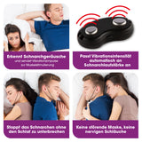 VITALmaxx Anti-Schnarch-Gerät - schwarz stoppt Schnarchen mit automatischer Vibrationsanpassung, ohne Maske oder störende Schläuche.