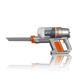 MAXXMEE Akku-Zyklon-Staubsauger Pet Star in orange/silber, kabelloser Handstaubsauger mit 2-stufiger Saugkraft und 600 ml Behälter.