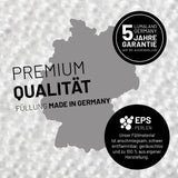 LUMALAND Sitzsack-Sofa Ecke Navyblau mit 340 L Volumen, EPS-Perlenfüllung, Made in Germany, 5 Jahre Garantie auf Außenhüllen.