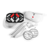 MAXXMEE Akku-Rotationsmopp mit rotierenden Mikrofaserpads, kabellos, Sprühfunktion und Eimer mit Spezialeinsatz, weiß.