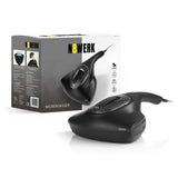 N8WERK Milbensauger Midnight Black Edition mit HEPA-Filter und UV-C-Licht zur effektiven Reinigung und Desinfektion von Matratzen und Textilien.