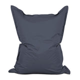 LUMALAND Sitzsack Classic XXL (380 L) in Stahlgrau, wetterfest, pflegeleicht, für drinnen und draußen geeignet.