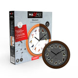 MAXXMEE Wanduhr mit Vogelstimmen - 25cm, klassische Uhr mit 12 singenden Vögeln und fluoreszierenden Vogelmotiven im Dunkeln.
