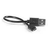 EASYmaxx USB Feuerzeug Glühspirale wiederaufladbar elektrisch mit USB-Ladekabel für 3,7V Akku, schwarz, kompakt und praktisch.