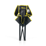BVB Campingstuhl faltbar - 80x50 cm - schwarz/gelb mit Logo, zusammenklappbar, robust, wasserabweisend, mit Getränkehaltern, Fanartikel Borussia Dortmund.