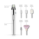 VITALmaxx Mani- & Pediküre-Set Perfect Beauty Nail mit 5 Aufsätzen für Maniküre, Pediküre, Polieren und Schleifen.