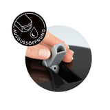 MAXXMEE Eiswürfelbehälter - 4,5l Füllmenge - schwarz mit praktischem Ausguss im Deckel zum leichten Abgießen von Schmelzwasser.