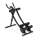 VITALmaxx Trainingsgerät Abmaxx 6 in schwarz mit 5 Schwierigkeitsstufen, klappbar, höhenverstellbar für Ausdauer- und Krafttraining