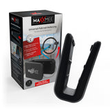 MAXXMEE Fahrrad-Wandhalterung Universal schwarz/weiß, platzsparend für Reifen 23-57 mm, geeignet für Innen- und Außenbereich.