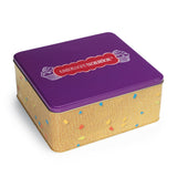 Kinderleichte Becherküche Set inkl. Messbecher-Set - bunte Keksdose zur Aufbewahrung und Präsentation von Backwaren.