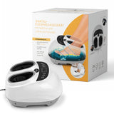 nah-vital® Shiatsu-Fußmassagegerät mit Shiatsu-Massage, Rollmassage, Wärmefunktion und Fernbedienung in Weiß.