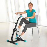 VITALmaxx Trainingsgerät Aktiv Duo - schwarz zum bequemen Training von Arm- und Beinmuskulatur, ideal für Senioren im Sitzen.