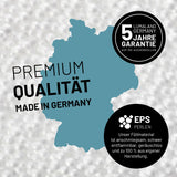 LUMALAND Sitzsack Interior Line - Sitzkissen Runder Braun mit 5 Jahren Garantie, EPS Perlenfüllung, Made in Germany, Premium Qualität