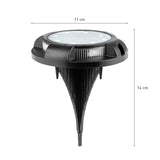 GARVIDA Solar-Bodenleuchte Dämmerungssensor - 4er-Set mit Erdspieß, kabellos, helles Licht, IPX4, automatische Aktivierung bei Dämmerung.